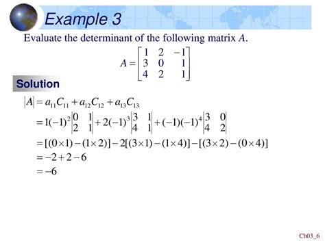 Linear Algebra Chapter Determinants Online Presentation