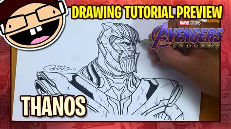 Preview How To Draw Thanos Avengers Endgame Tutorial Time Lapse