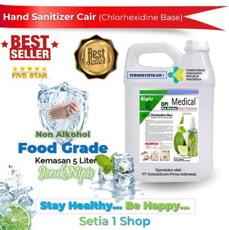 Jual Hand Sanitizer Liter Cair Food Grade Handsanitizer Non Alkohol