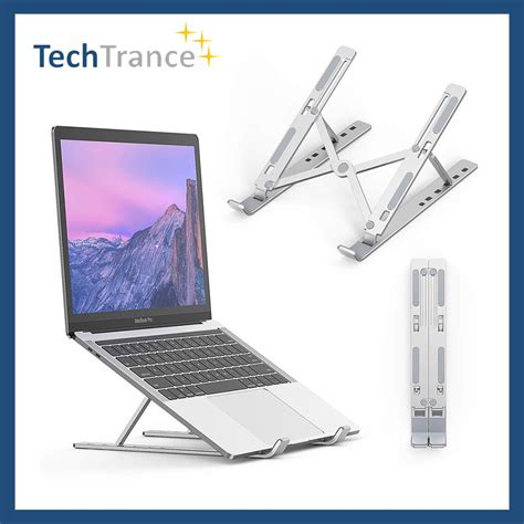 Techtrance To Inch Laptop Tablet Aluminum Adjustable Metal Stand