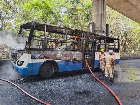 Bangalore Jayanagar Near Metro Station BMTC BUS FIRE ACCIDENT Yesturday