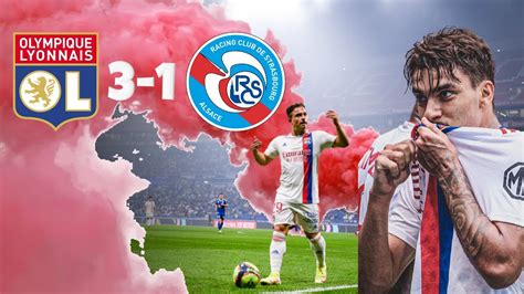 Le Résumé Lyon RC Strasbourg en Direct du Groupama Stadium 5ème J de