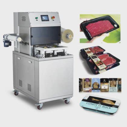 Gas Flushing Industrial Vacuum Map Tray Sealer Packaging Machine With