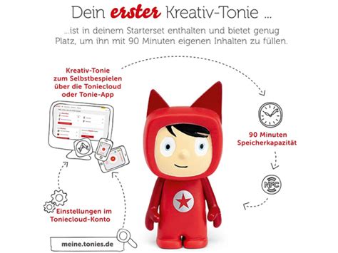 Toniebox Starterset Kreativ Tonie Rot Uvp Euro