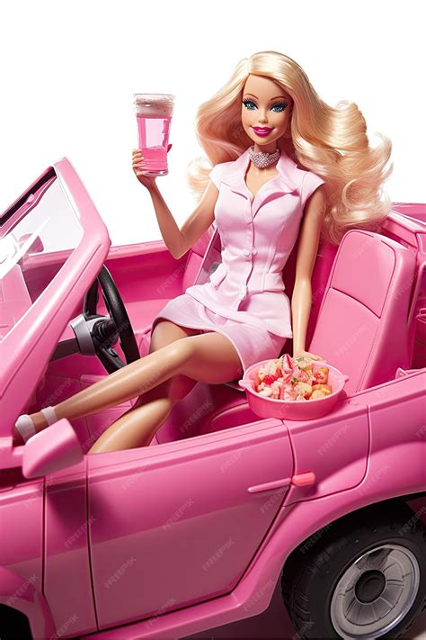 Premium AI Image | Barbie's Pink Ride Captivating Artwork of Barbie ...