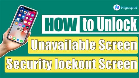 Iphone Is Unavailable Security Lockout Screen Ways To Unlock