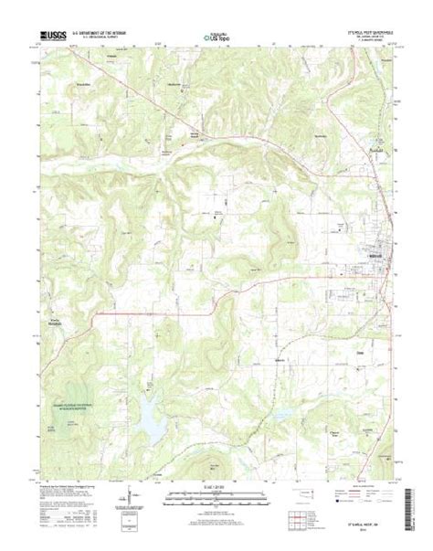 Mytopo Stilwell West Oklahoma Usgs Quad Topo Map