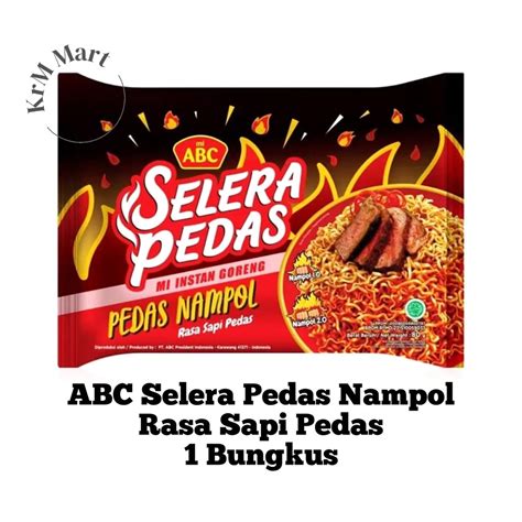 Jual Abc Selera Pedas Nampol Rasa Sapi Pedas Bungkus Mie Mi Instan