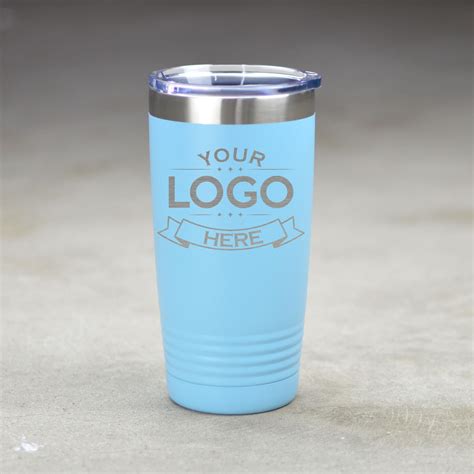 Custom Business Logo Tumblers 20 Oz Stainless Steel Insulated Etsy