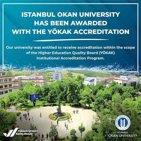 Our University has been awarded with the YÖKAK accreditation - İstanbul ...