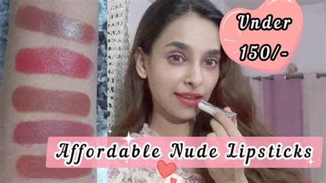 Top 5 Affordable Nude Lipsticks Lipsticks Under 100 YouTube