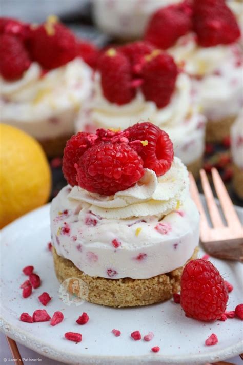 Mini Lemon And Raspberry Cheesecakes Janes Patisserie