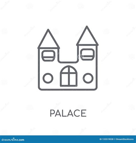 Palace Linear Icon Modern Outline Palace Logo Concept On White Stock