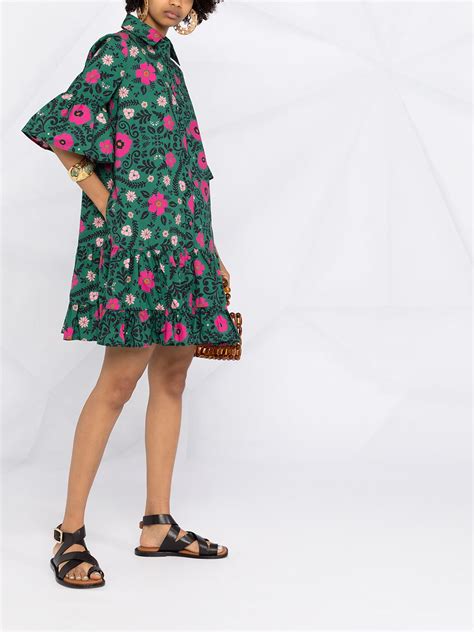 La DoubleJ Choux Floral Print Dress Farfetch