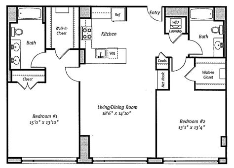 Bachelors Pad Floor Plan - floorplans.click