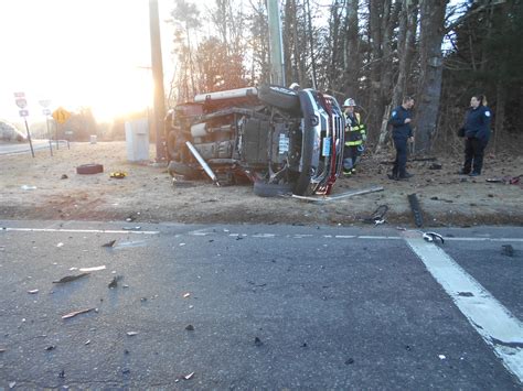 Driver Extricated After Rollover Crash In Ledyard