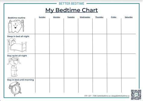 FREEBIE: My Bedtime Chart - Better Bedtime | Baby Sleep Solutions