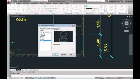 Autocad Blockdefinition Mit Mehrfachen Einf Gepunkt Youtube