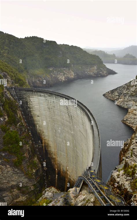 The Gordon Dam Tasmania Australia Stock Photo Alamy