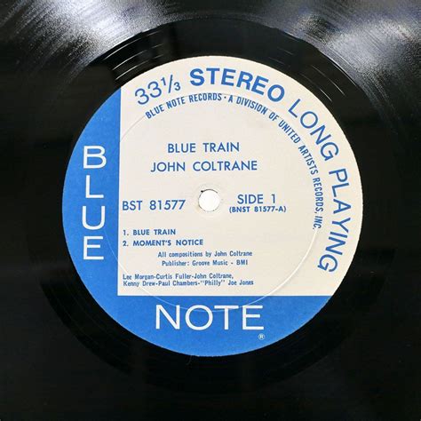 John Coltrane Blue Train Blue Note Bst Lp