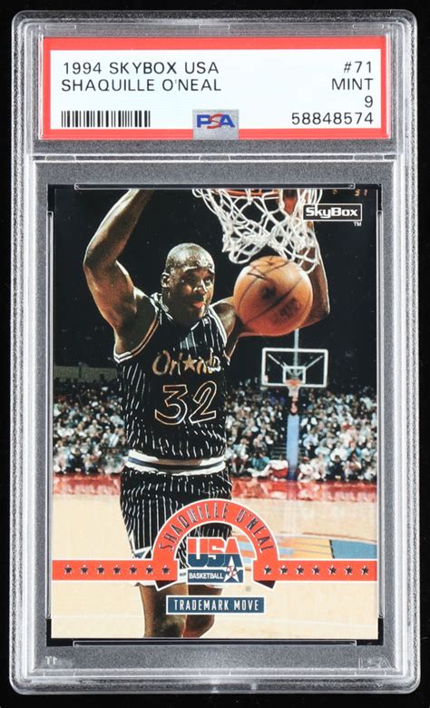 Shaquille O Neal 1994 SkyBox USA 71 PSA 9 Pristine Auction