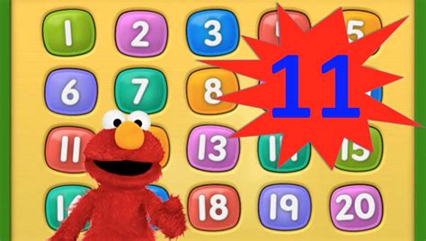 Elmo 1234 Number 11 Elmo 123 Count With Me Sesame Street Elmo