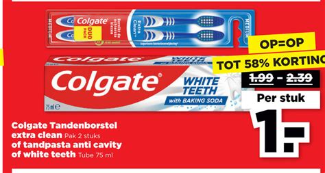 Colgate Tandpasta Tandenborstel Folder Aanbieding Bij Plus Details