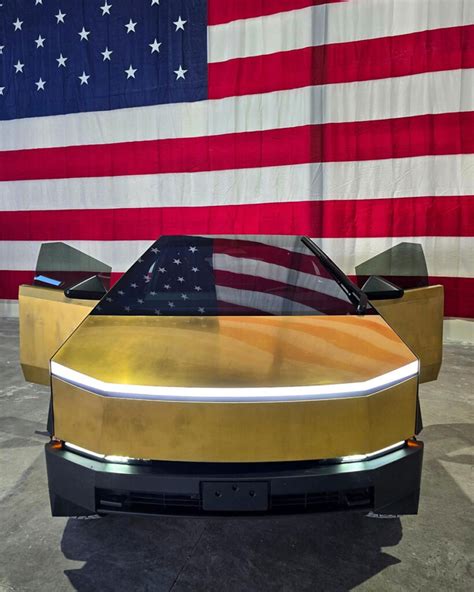 Behold The Worlds First 24k Gold Plated Cybertruck And Yes It Is Real