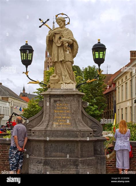 Large Statue Religious St John Nepomucene John Of Nepomuk Holding