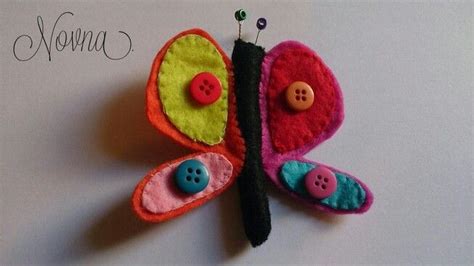 Mariposa De Fieltro Felt Butterfly Fieltro Proyectos