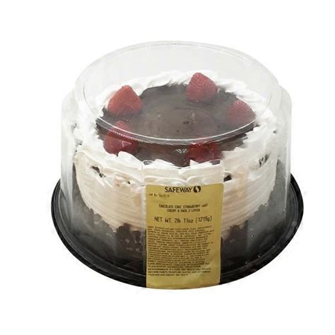 Signature Kitchens Strawberry Cake 8 Inch 2 Layers Each From Safeway