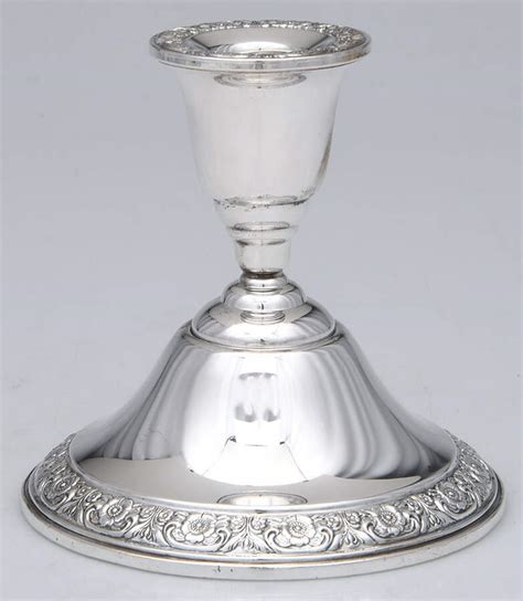 Prelude Plain Sterling Hollowware Weighted Candleholder By