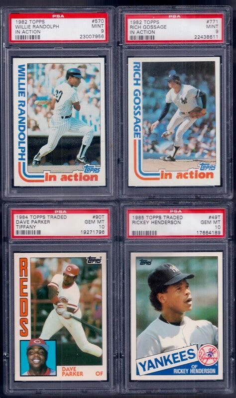 Psa Topps Ron Guidry In Action New York Yankees Only Ebay