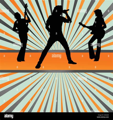 Rock concert band burst background vector for poster Stock Vector Image ...