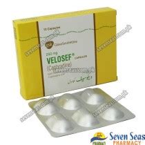 VELOSEF CAP 250MG 3X4 Seven Seas Pharmacy Pakistan Online