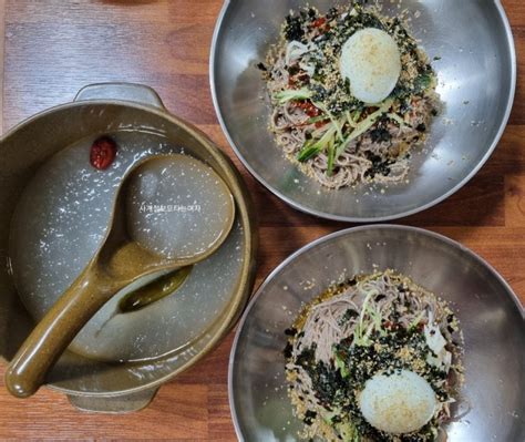 양양막국수맛집 장산리막국수 수육삼합으로 즐기기 네이버 블로그