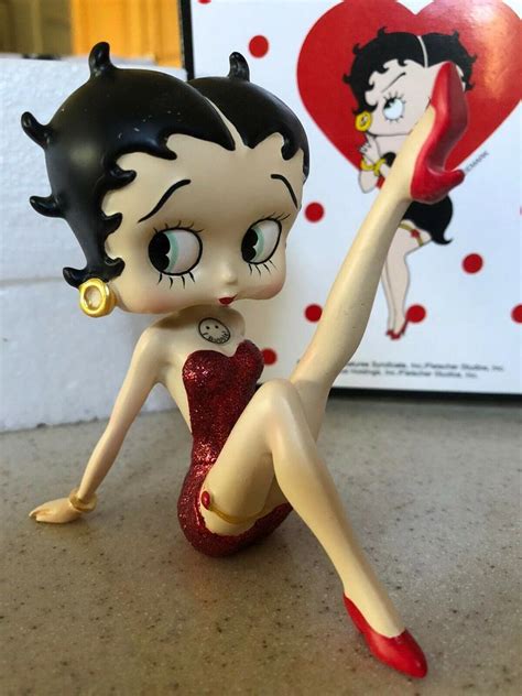 Betty Boop Red Dress Strike A Pose Bobble Head Figurine By Westland Kfs