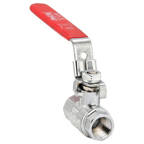 In Chrome Plated Brass Manual Two Way Ball Valve Pyu