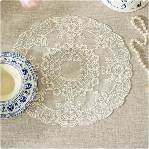 Amazon Pack Inch Round Retro Lace Placemats French Crochet