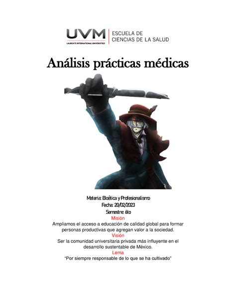 Actividad 2 Bioetica Y Profesionalismo Análisis Prácticas Médicas