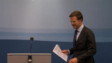 Persconferentie Premier Rutte