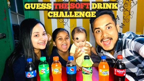 Guess The Soft Drink Challenge Cold Drinks Compitition Food