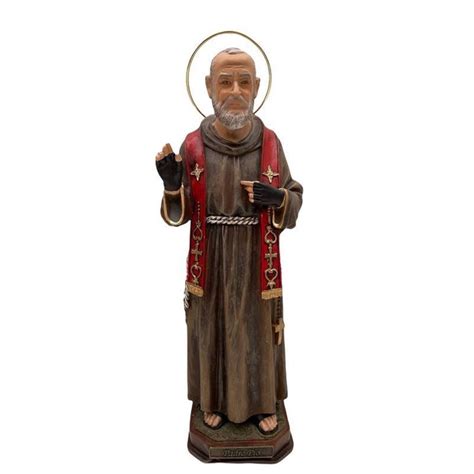 Imagem Padre Pio Resina Importada Cm Shopee Brasil