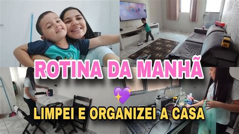 VLOG ROTINA DA MANHÃ LIMPEZA E ORGANIZAÇÃO EM CASA amandasantos