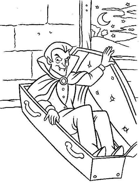 Vampire Coloring Pages Pdf To Print Coloringfolder Halloween