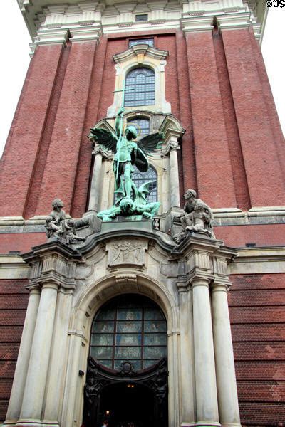 St Michael S Victory Over The Devil Sculpture Above The Main Entrance