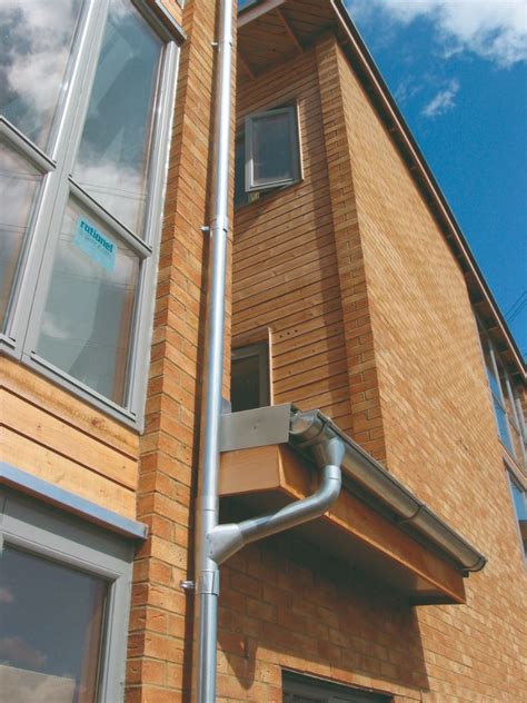 Lindab Steel Guttering Downpipe Magestic Galvanised