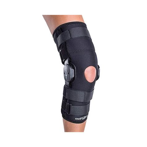 Donjoy Playmaker Standard Knee Brace Black Left Or Right Knee 11 0558 3