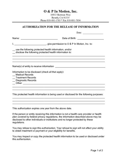 Fillable Online Form Hippa Release Info Doc Fax Email Print PdfFiller