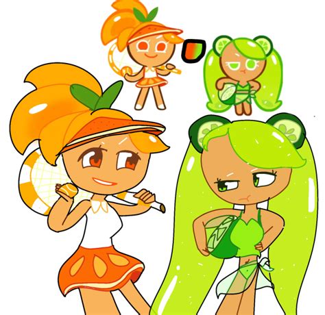 Orange Cookie And Lime Cookie Ibispaint